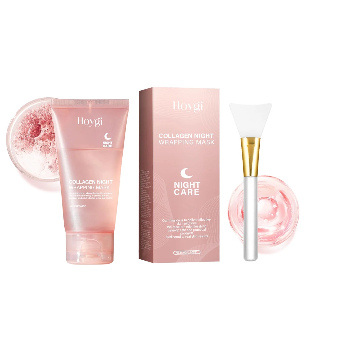 Collagen Peel Off Facial Mask Removes Blackheads & Oil Deeply Moisturizes Shrinks Pores Smoothes Fine Lines Brightens Skin Tone