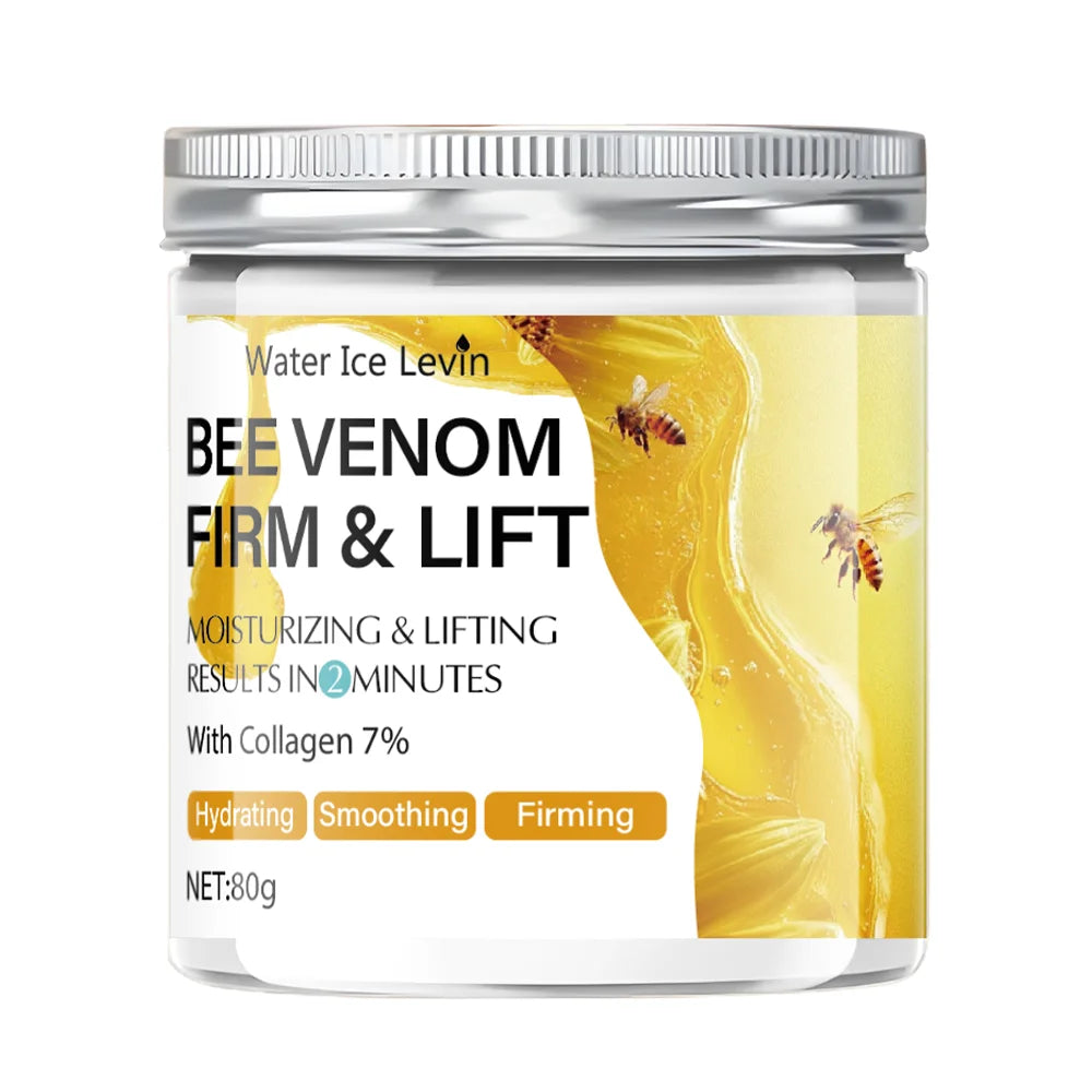 Bee Venom Firming and Lifting Cream - 80g, 2 Minutes Absorbent, Non-Greasy and Moisturizing, Suitable for Light Skin Tone, Alcohol-Free Formula, Brightening Evenly and Shiny