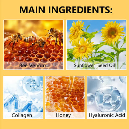 Bee Venom Firming and Lifting Cream - 80g, 2 Minutes Absorbent, Non-Greasy and Moisturizing, Suitable for Light Skin Tone, Alcohol-Free Formula, Brightening Evenly and Shiny