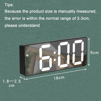 Latest Digital Clock LED Alarm Clock Bedroom Electronic Desktop Clock With Temperature Display Adjustable Brightness 12/24 Hours