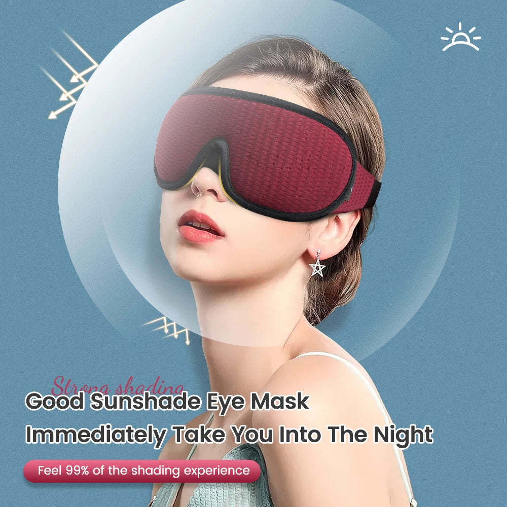Eye Mask For Sleeping 3D Sleep Mask Blindfold Sleeping Aid Zero Eye Pressure Eyeshade 99% Blockout Light Eye Cover Slaapmasker