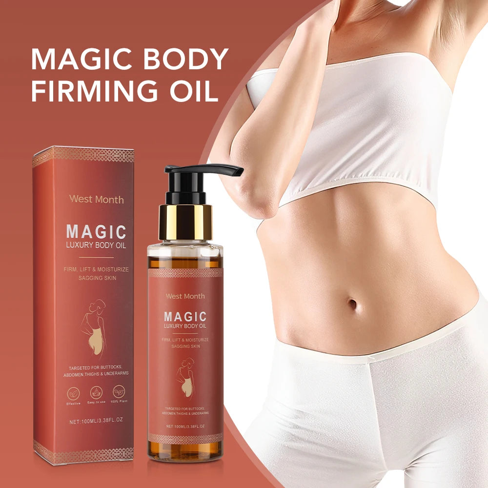 100ml Magic Luxury Body Oil Firming Skin Deep Moisturizing Nourishing Fade Fine Line Improve Sagging Body Care Massage Oil
