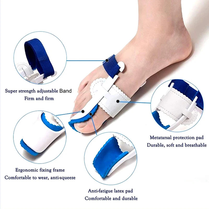 1 Pair Bunion Device Hallux Valgus Orthopedic Braces Toe Correction Night Foot Care Corrector Thumb Goodnight Daily Big Bone Ort