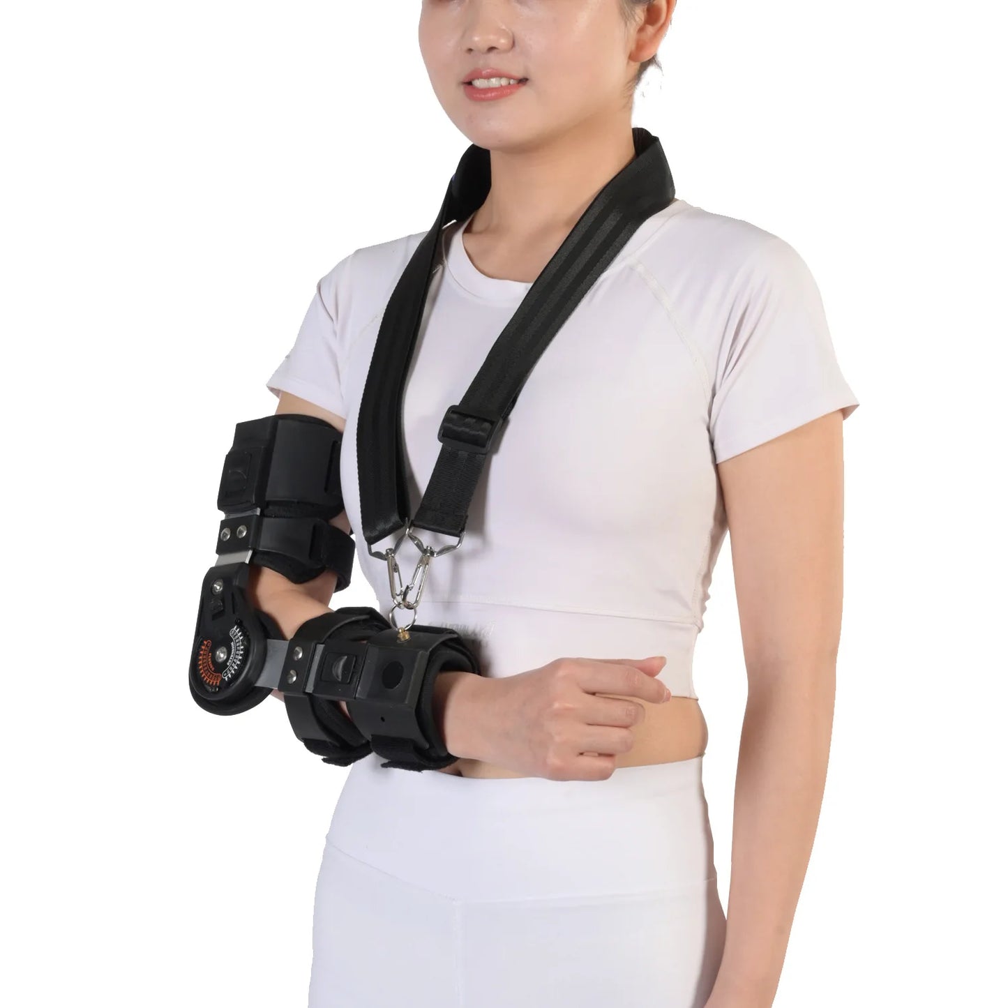 Elbow joint fixation brace ROM hinged Shoulder Arm Sling Forarm Braces Support Splint Orthosis Orthotics Band Pad Bel | Unisex
