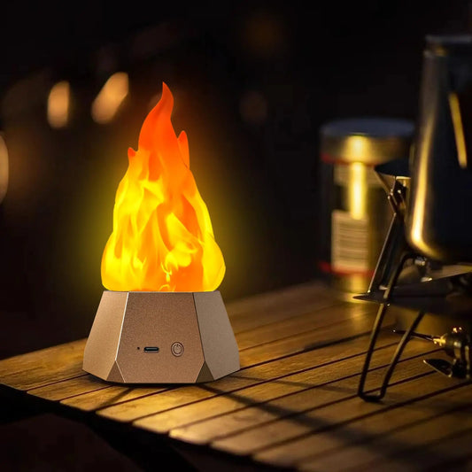 LED Simulated Flame Light, Outdoor Camping and Courtyard Landscape Decoration Light, Christmas Eve Ambiance Night Light