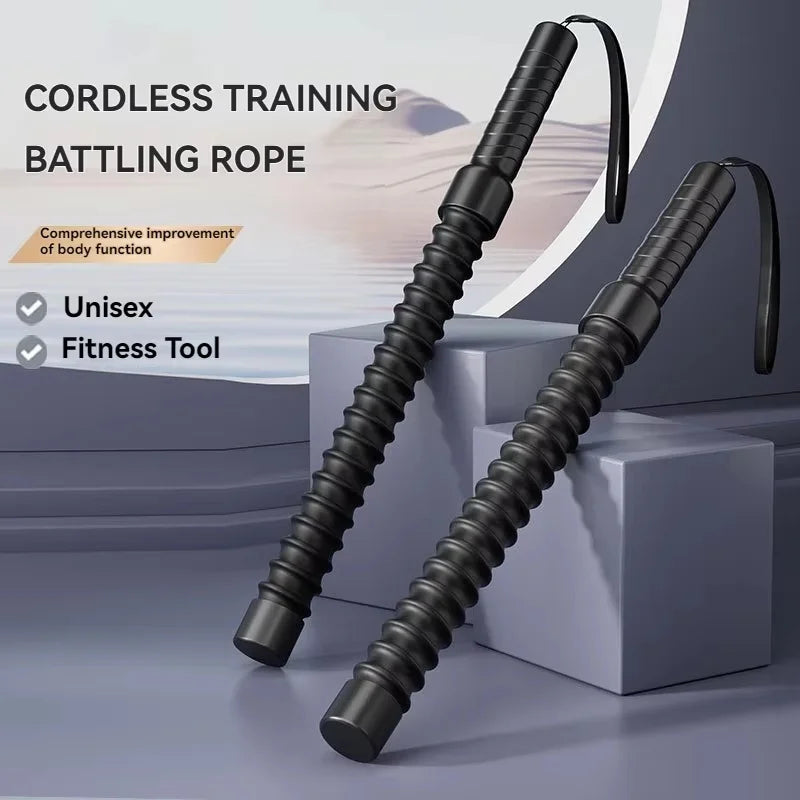 2pcs portable cordless combat rope fitness strength training fitness ability throwing rope spring sports fitness equipment