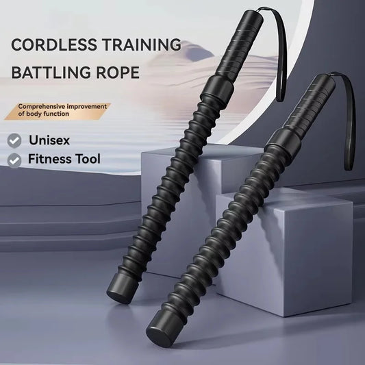 2pcs portable cordless combat rope fitness strength training fitness ability throwing rope spring sports fitness equipment