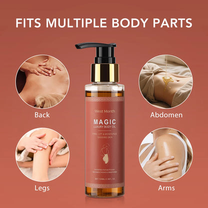 100ml Magic Luxury Body Oil Firming Skin Deep Moisturizing Nourishing Fade Fine Line Improve Sagging Body Care Massage Oil