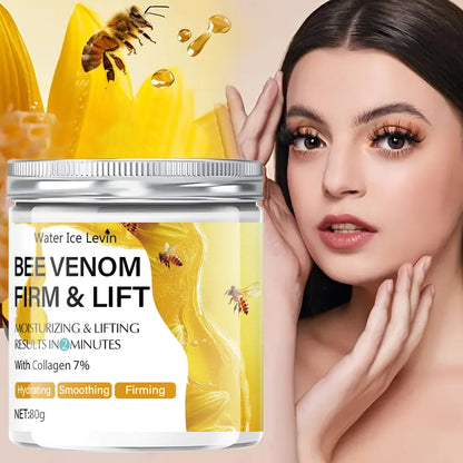 Bee Venom Firming and Lifting Cream - 80g, 2 Minutes Absorbent, Non-Greasy and Moisturizing, Suitable for Light Skin Tone, Alcohol-Free Formula, Brightening Evenly and Shiny